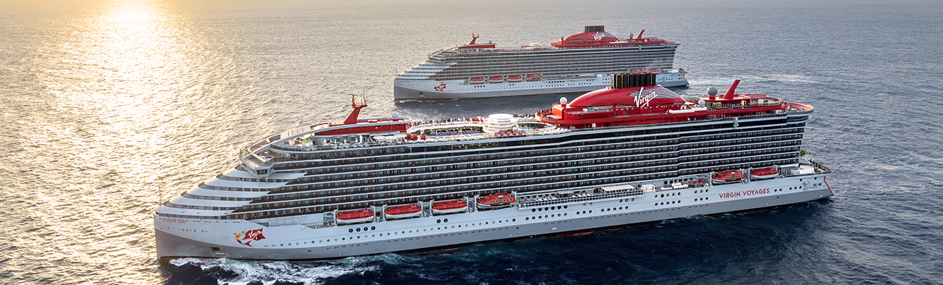 Virgin Voyages Cruise Ships at Sea