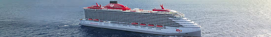 Virgin Voyages ship at sea