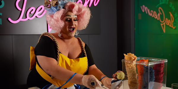 The Diva serving ice cream