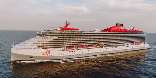 Scarlet Lady at Sea