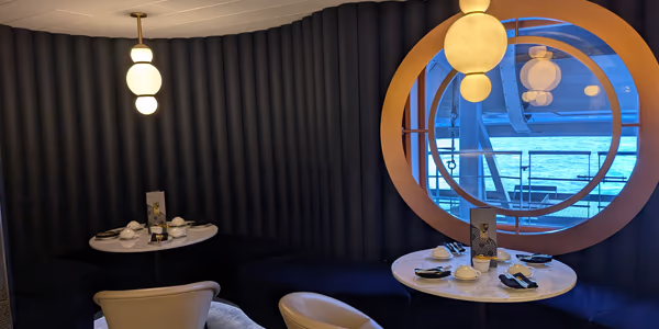 Classically designed seating area